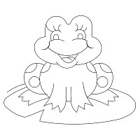 frog on pad 001